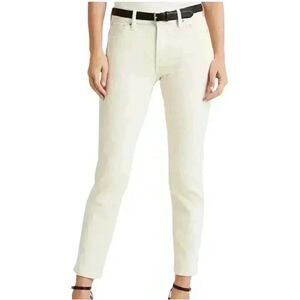 Lauren Ralph Lauren Women's Beige Cotton/Viscose/Poly/Spandex Classic Straight C